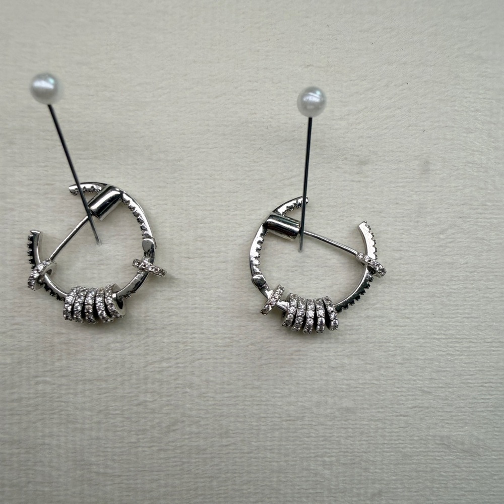 Elegant Silver Hoop Earrings